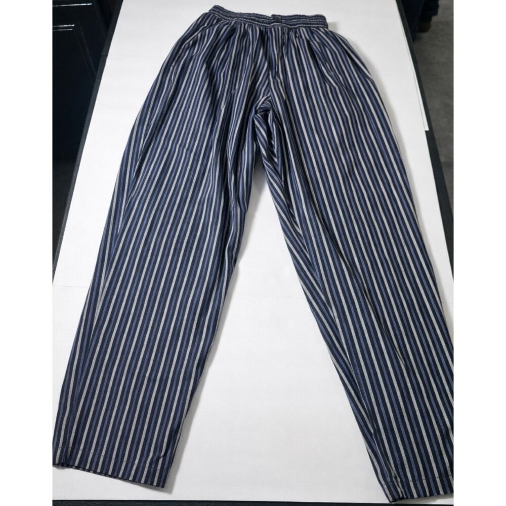 Chef Revival Men’s Striped Chef Pants Elastic Waist Workwear Uniform. HL306